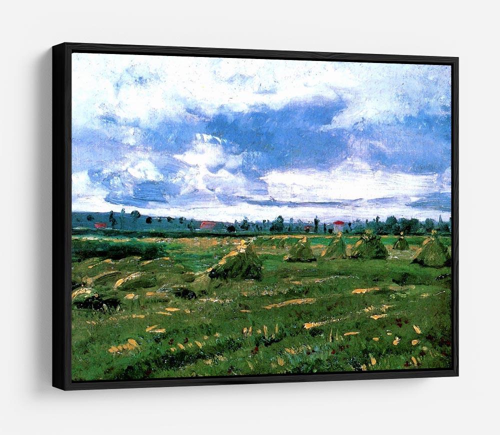 Wheat Fields with Stacks by Van Gogh HD Metal Print