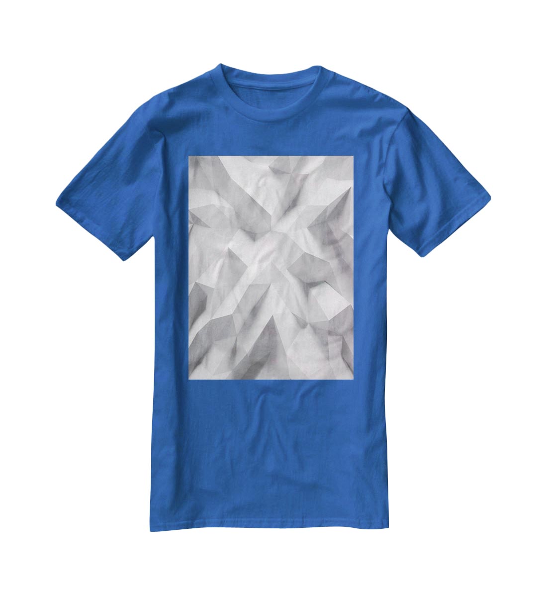 White 3D Background T-Shirt - Canvas Art Rocks - 2