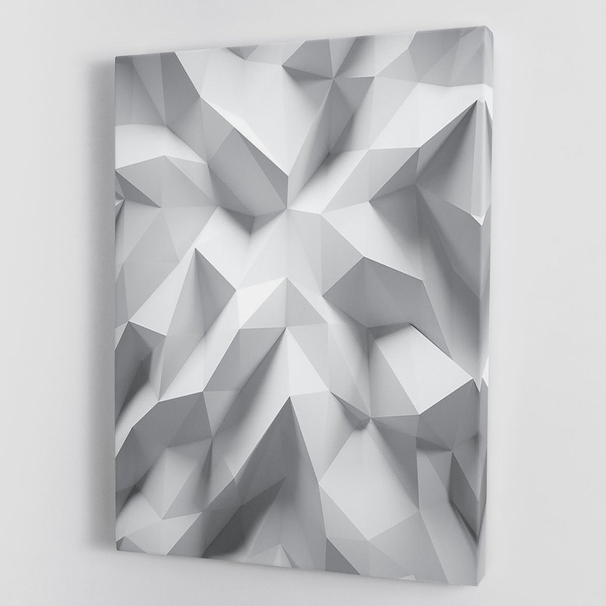 White 3D Background Canvas Print or Poster