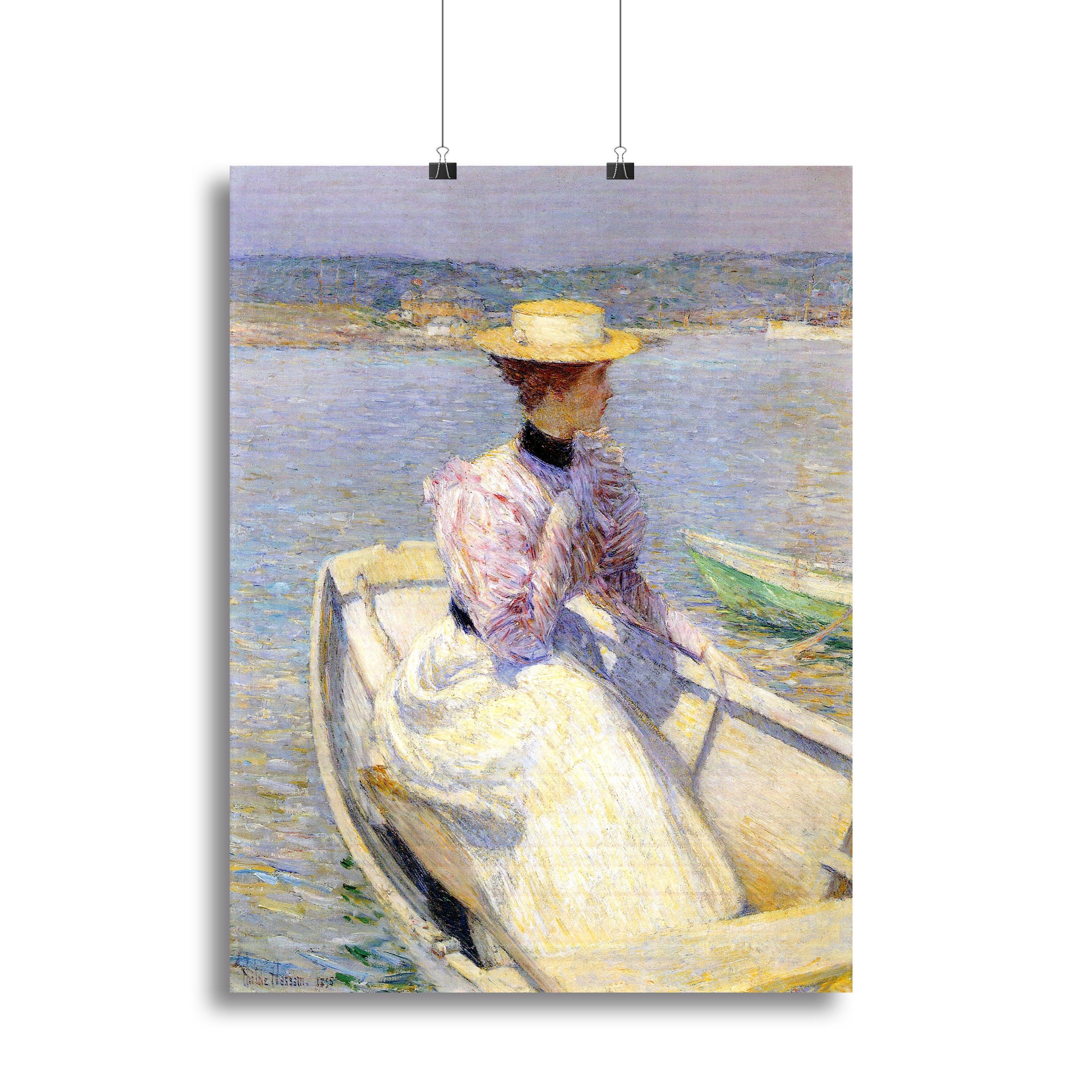 White Dory Gloucester by Hassam Canvas Print or Poster