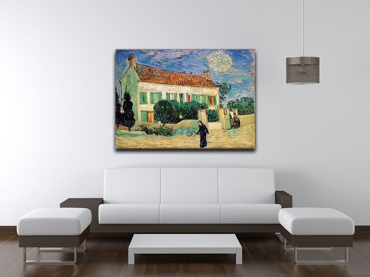 White House at Night Canvas Print & Poster - Canvas Art Rocks - 4