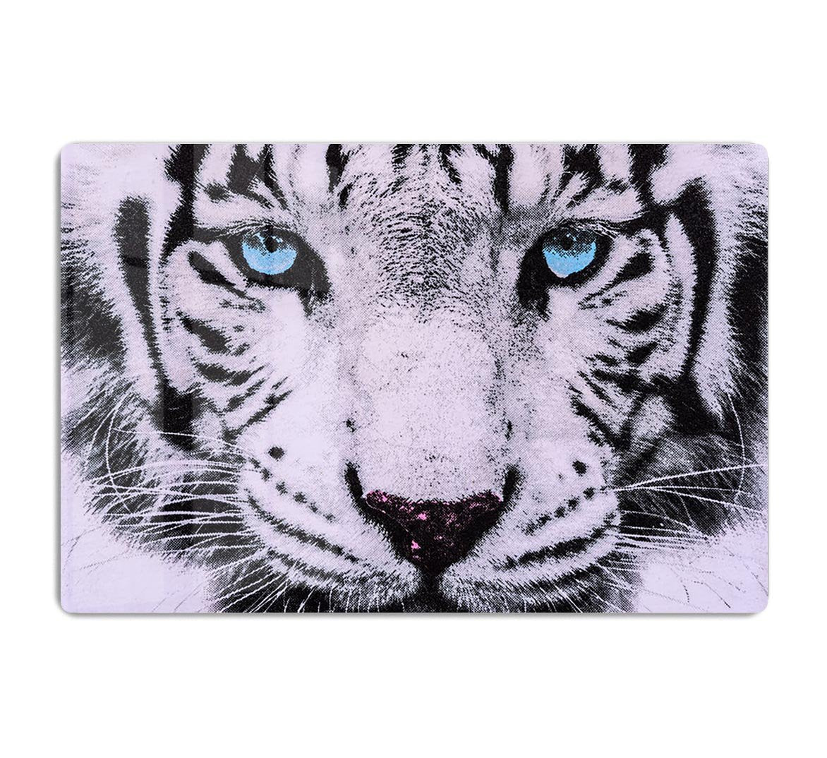White Tiger Face HD Metal Print - Canvas Art Rocks - 1