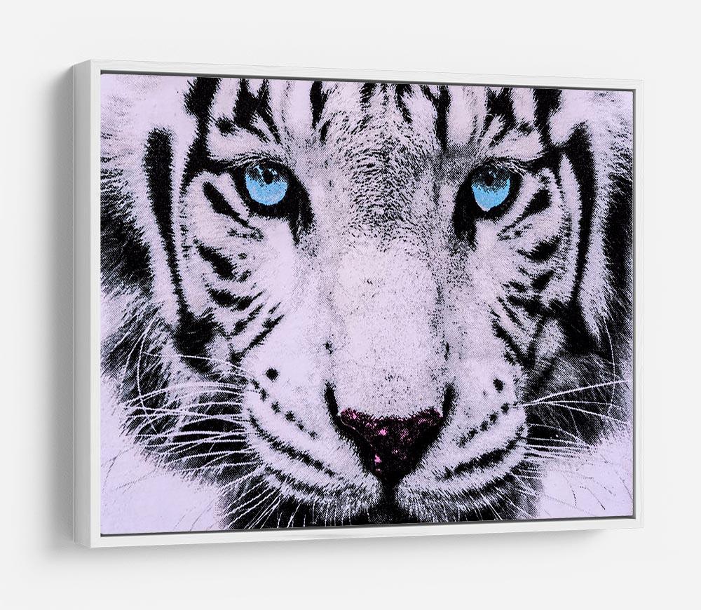 White Tiger Face HD Metal Print - Canvas Art Rocks - 7