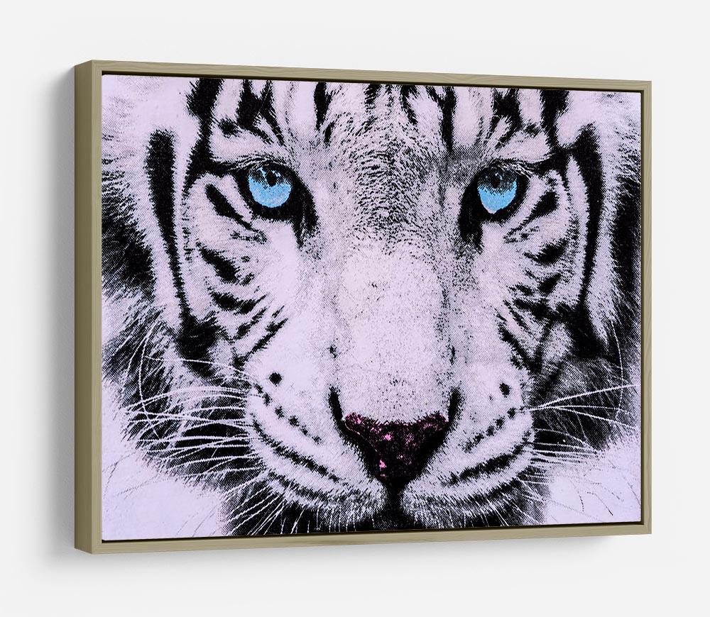 White Tiger Face HD Metal Print - Canvas Art Rocks - 8