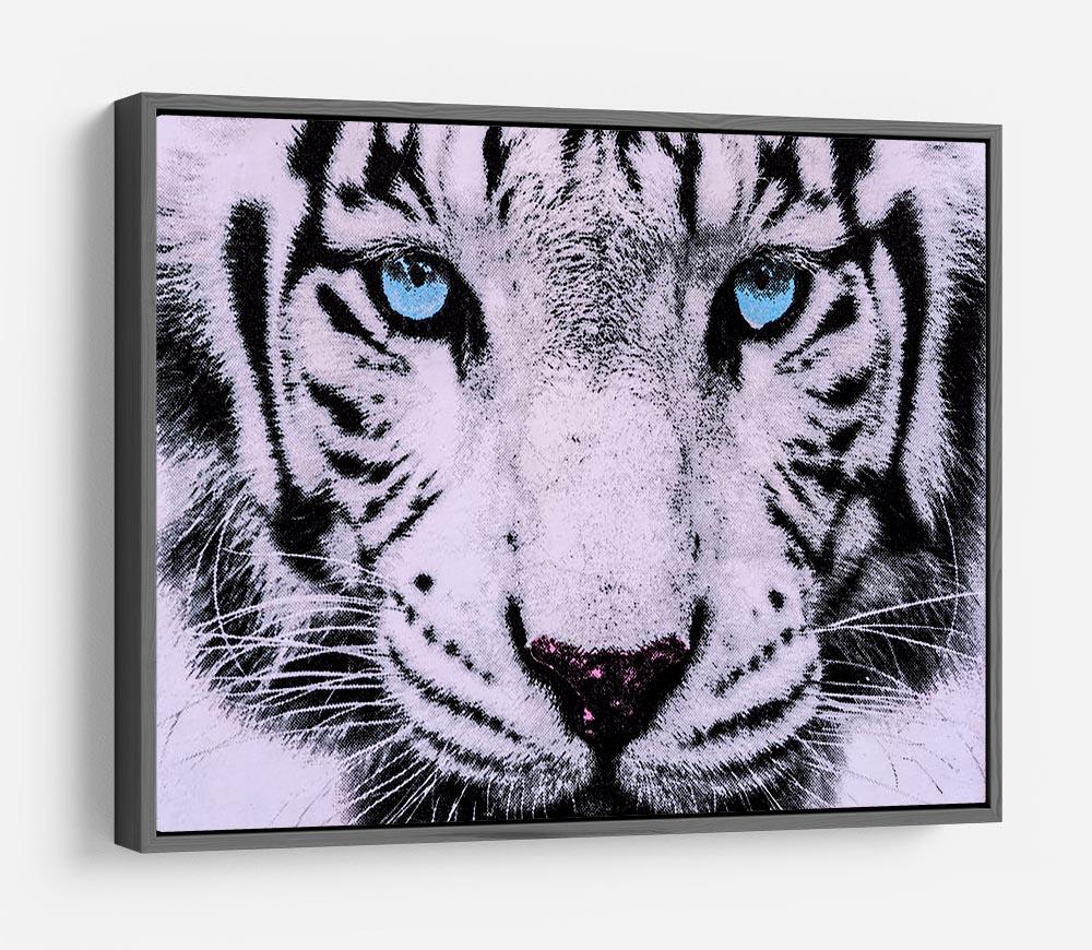 White Tiger Face HD Metal Print - Canvas Art Rocks - 9
