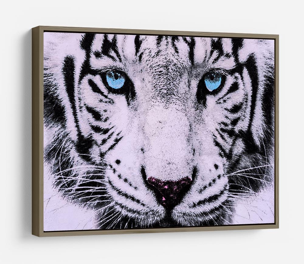 White Tiger Face HD Metal Print - Canvas Art Rocks - 10