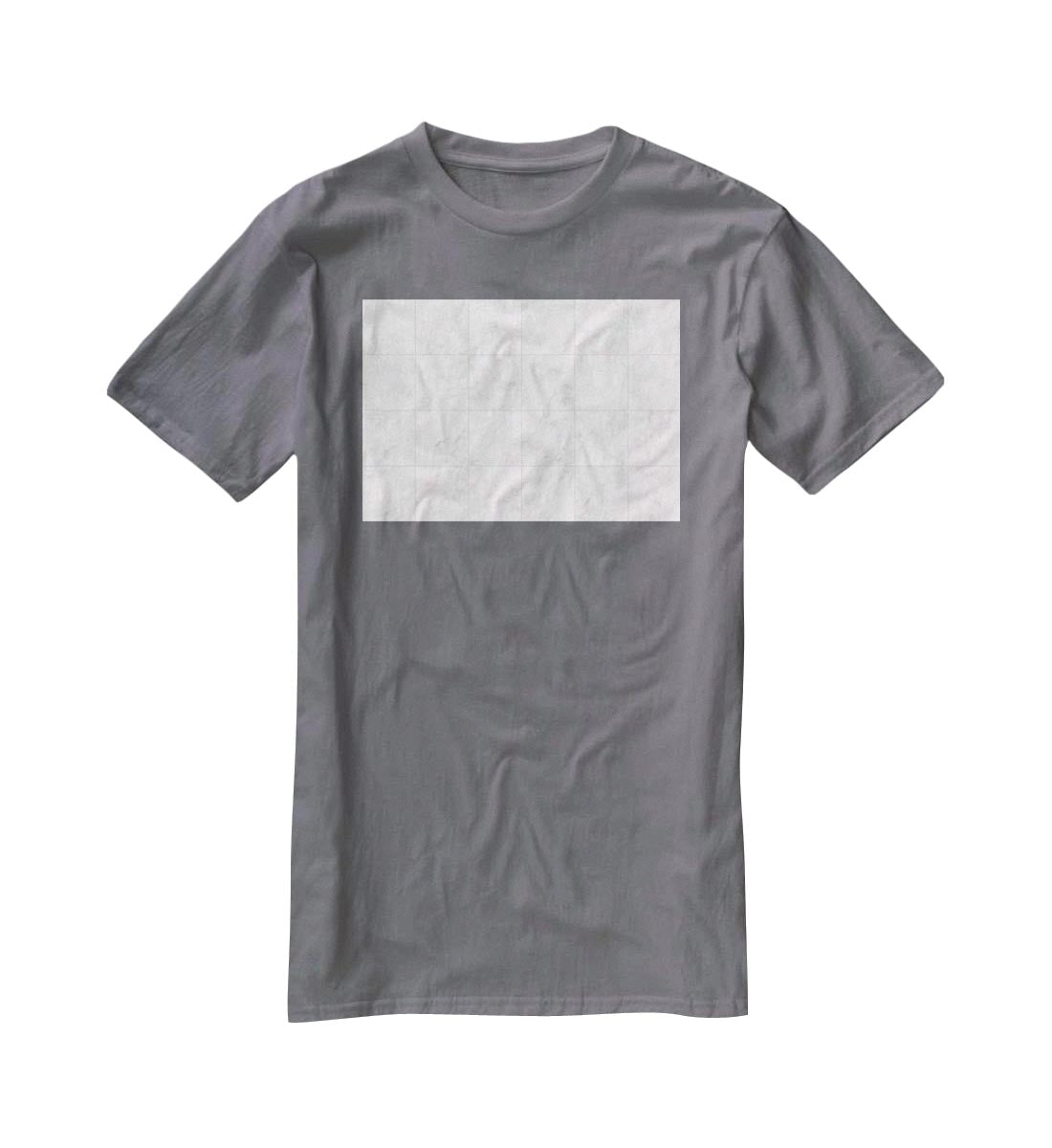 White Tiled Marble T-Shirt - Canvas Art Rocks - 3