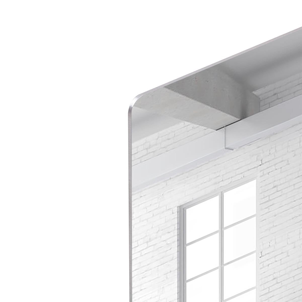 White brick loft with window HD Metal Print - Canvas Art Rocks - 4