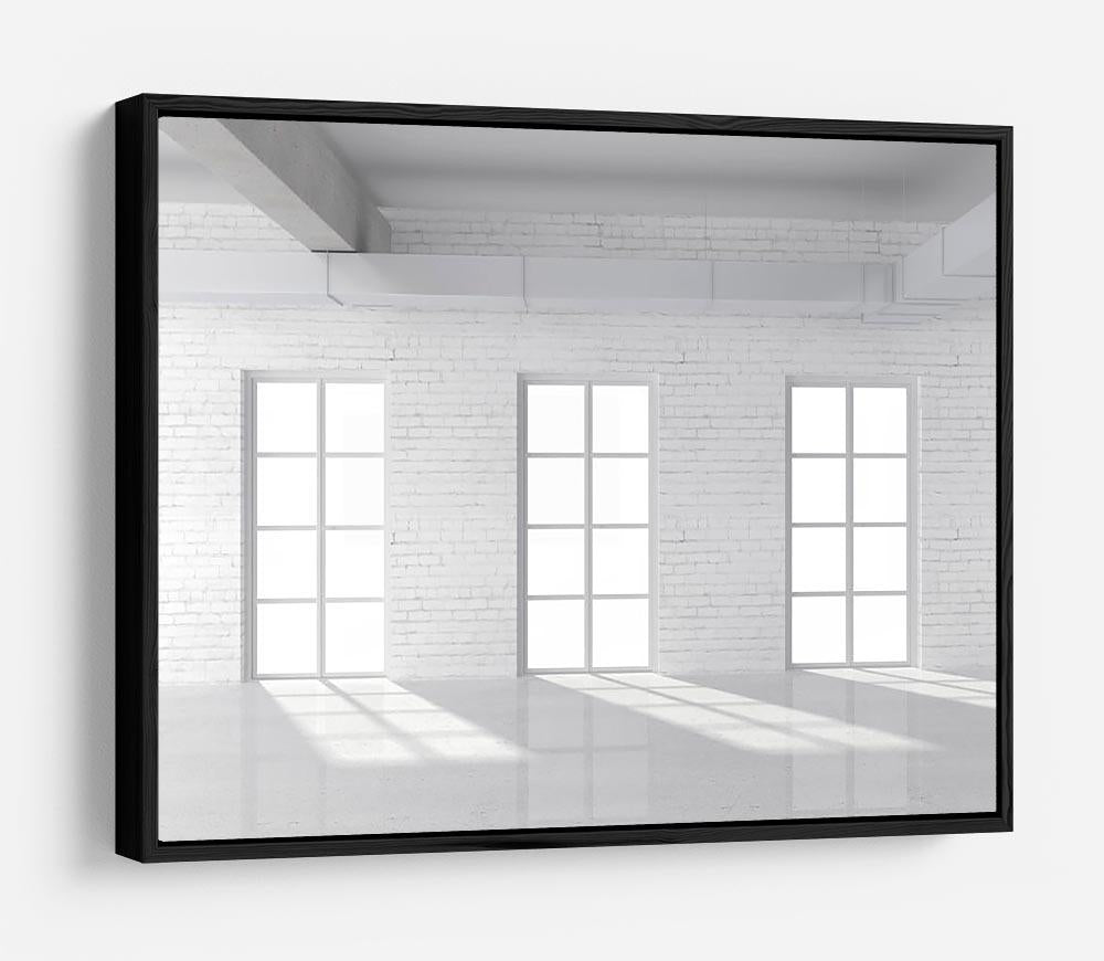 White brick loft with window HD Metal Print - Canvas Art Rocks - 6