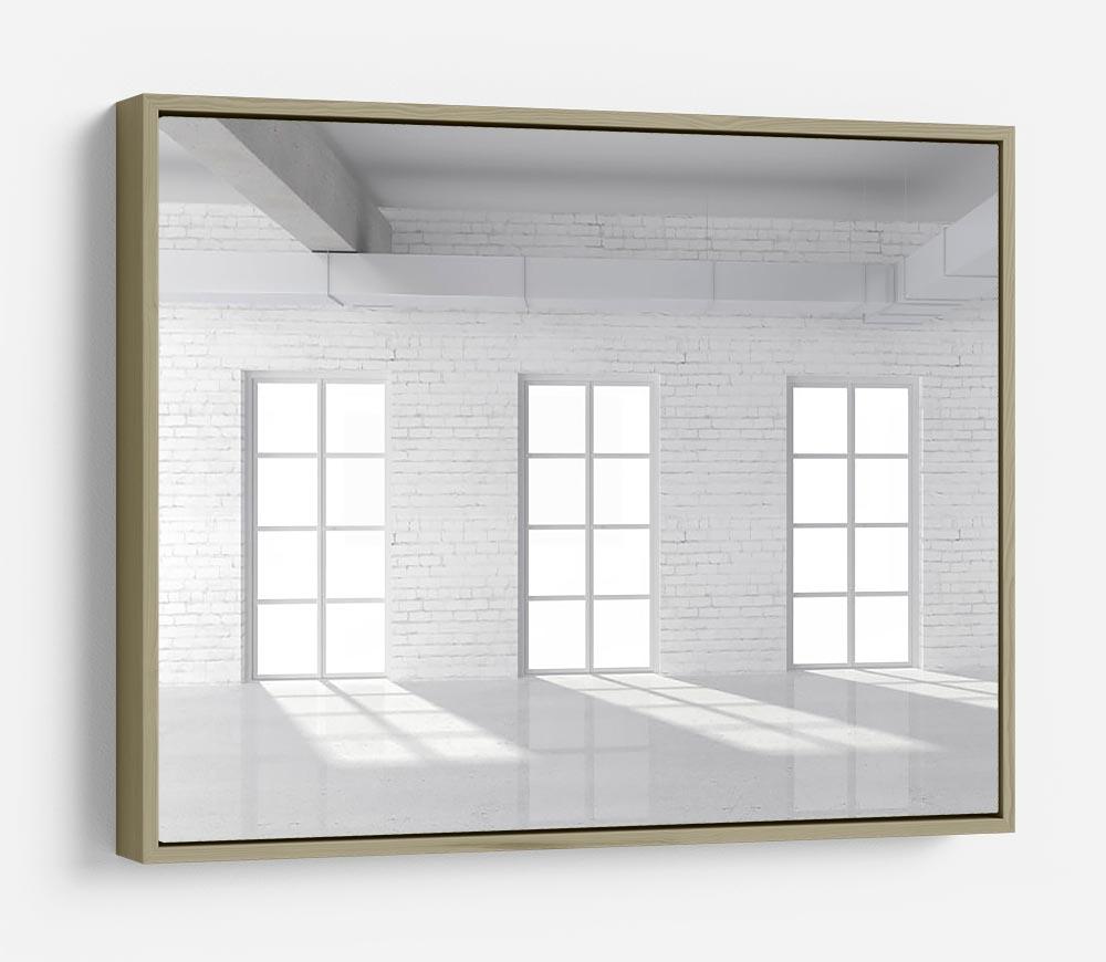 White brick loft with window HD Metal Print - Canvas Art Rocks - 8