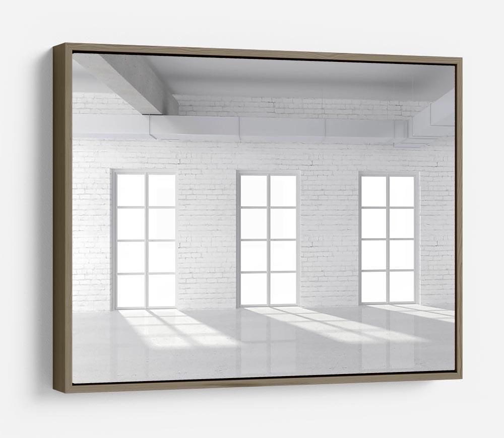 White brick loft with window HD Metal Print - Canvas Art Rocks - 10