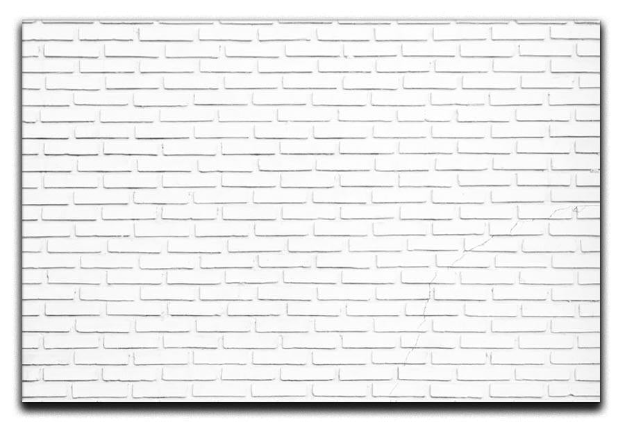 White brick wall Canvas Print or Poster - Canvas Art Rocks - 1