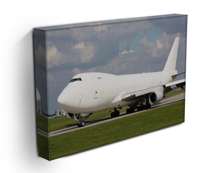 White cargo plane taxi Canvas Print or Poster - Canvas Art Rocks - 3
