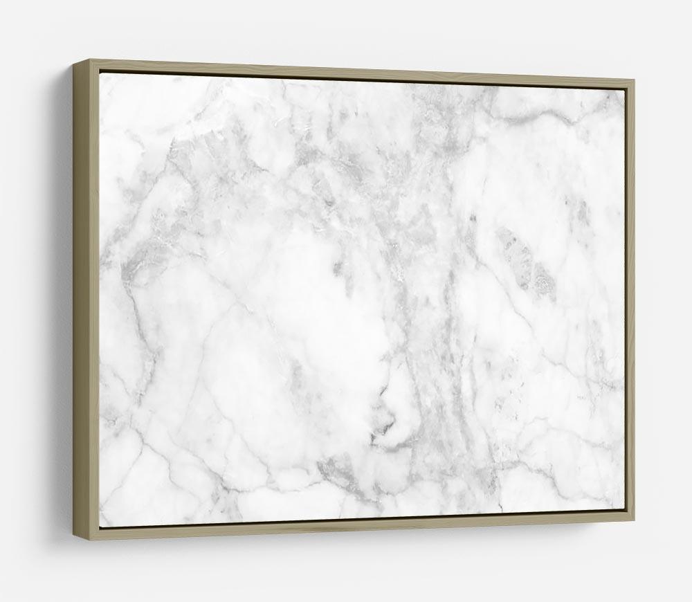 White gray marble patterned HD Metal Print - Canvas Art Rocks - 8