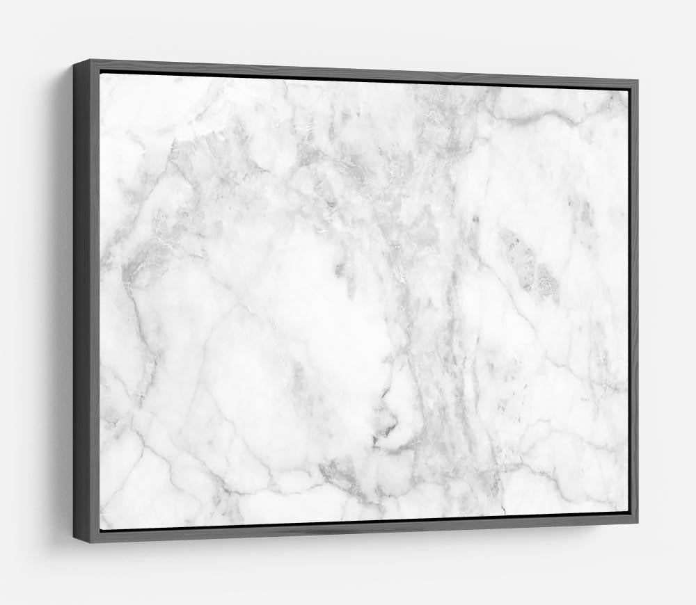 White gray marble patterned HD Metal Print - Canvas Art Rocks - 9