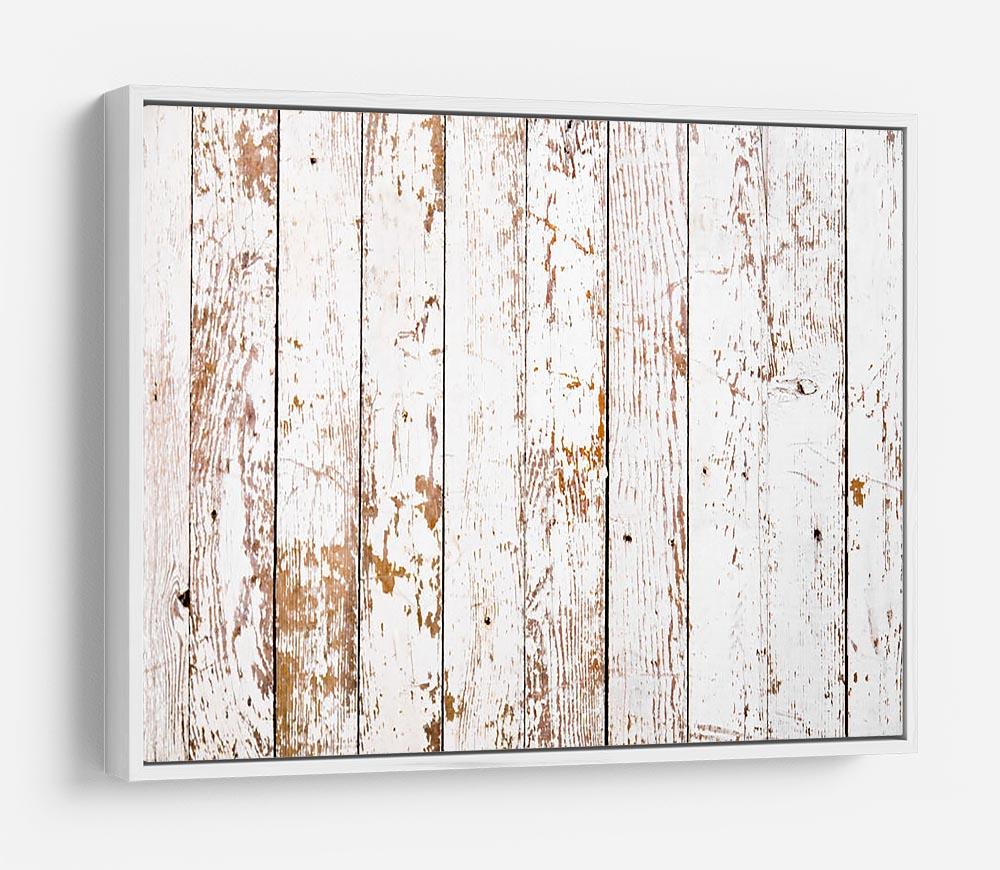 White grunge wooden HD Metal Print - Canvas Art Rocks - 7
