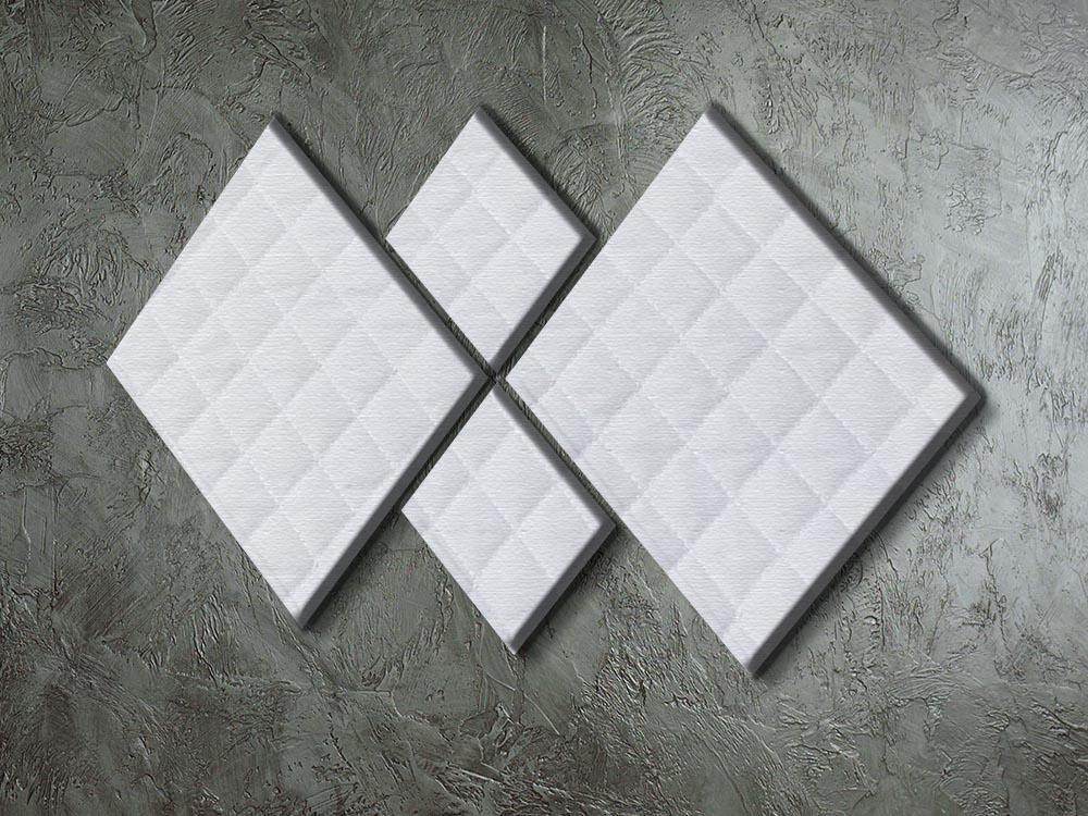 White mattress bedding 4 Square Multi Panel Canvas  - Canvas Art Rocks - 2