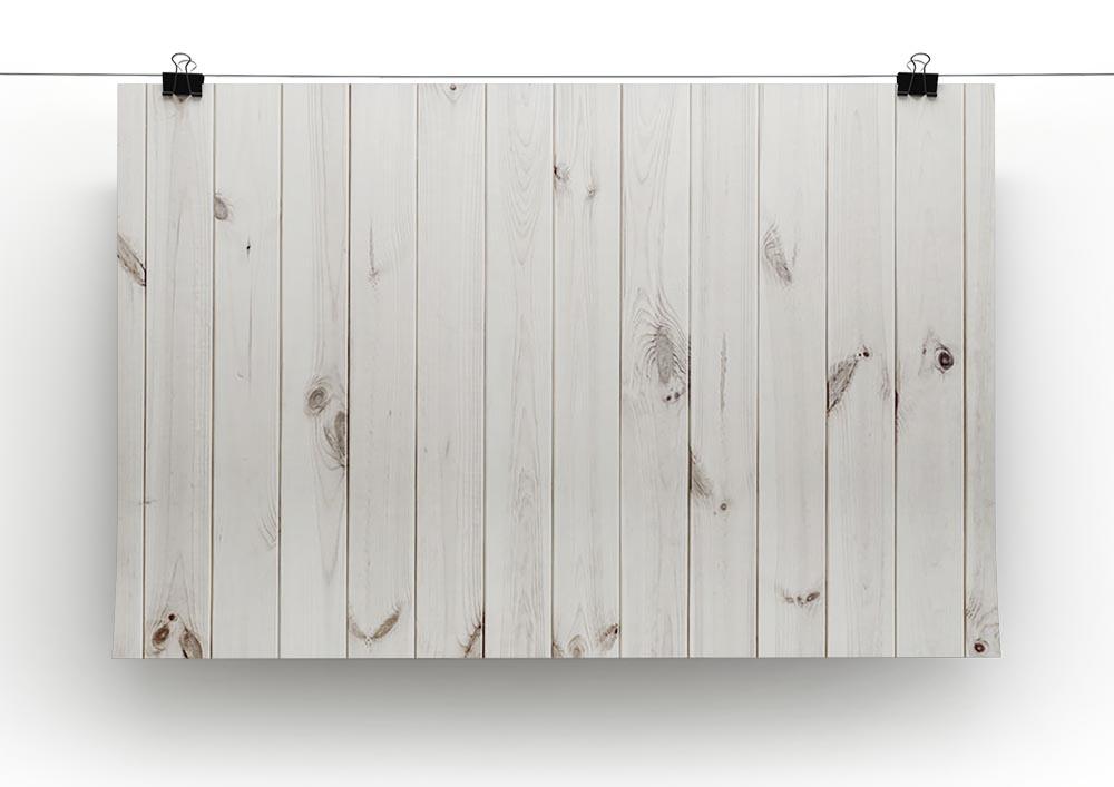 White wood texture background Canvas Print or Poster - Canvas Art Rocks - 2