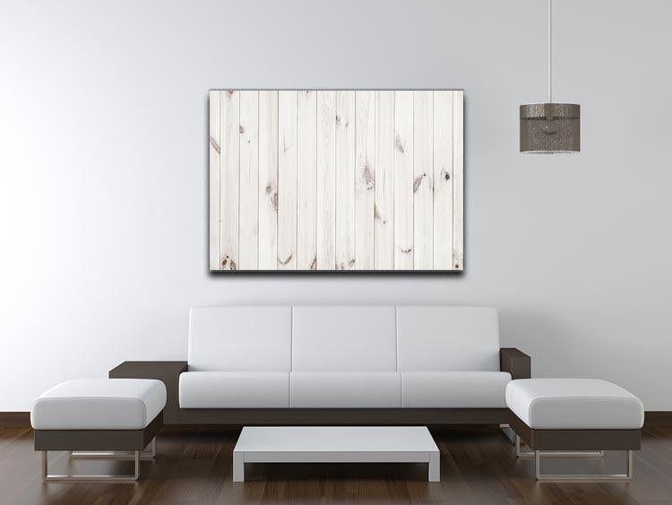 White wood texture background Canvas Print or Poster - Canvas Art Rocks - 4