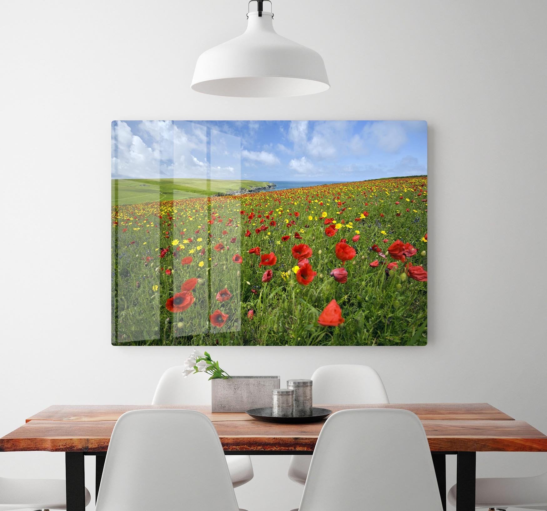 Wild Flower Meadow HD Metal Print - Canvas Art Rocks - 2
