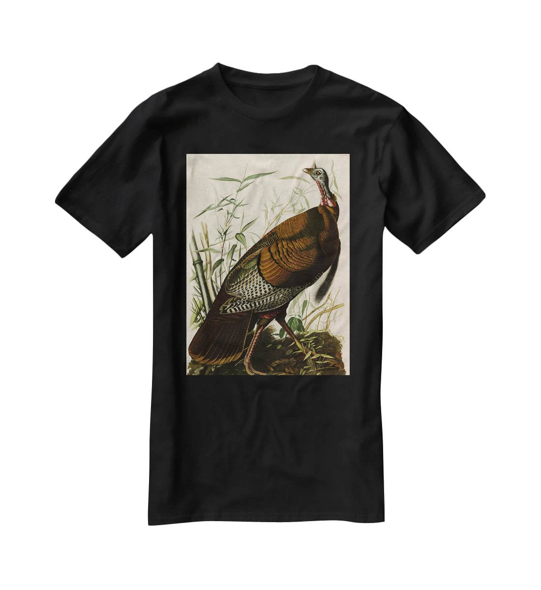 Wild Turkey by Audubon T-Shirt - Canvas Art Rocks - 1