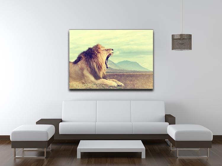 Wild african lion Canvas Print or Poster - Canvas Art Rocks - 4