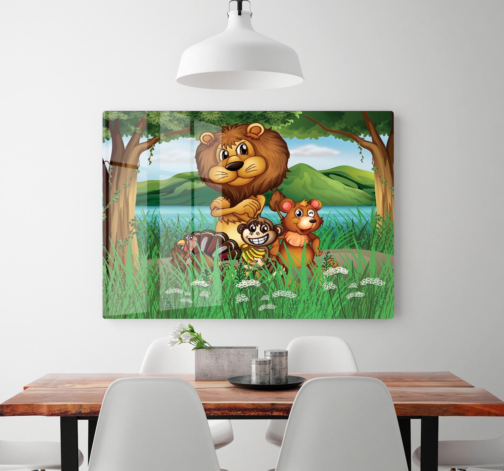 Wild animals in the jungle HD Metal Print - Canvas Art Rocks - 2
