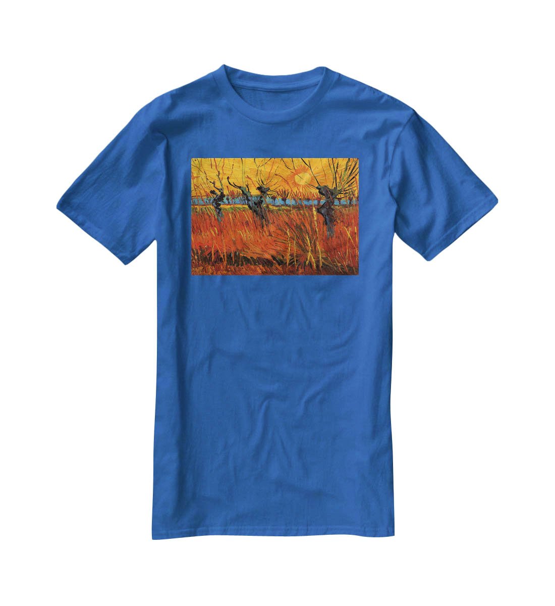 Willows at Sunset by Van Gogh T-Shirt - Canvas Art Rocks - 2
