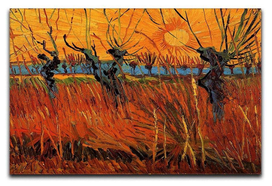Willows at Sunset by Van Gogh Canvas Print & Poster  - Canvas Art Rocks - 1