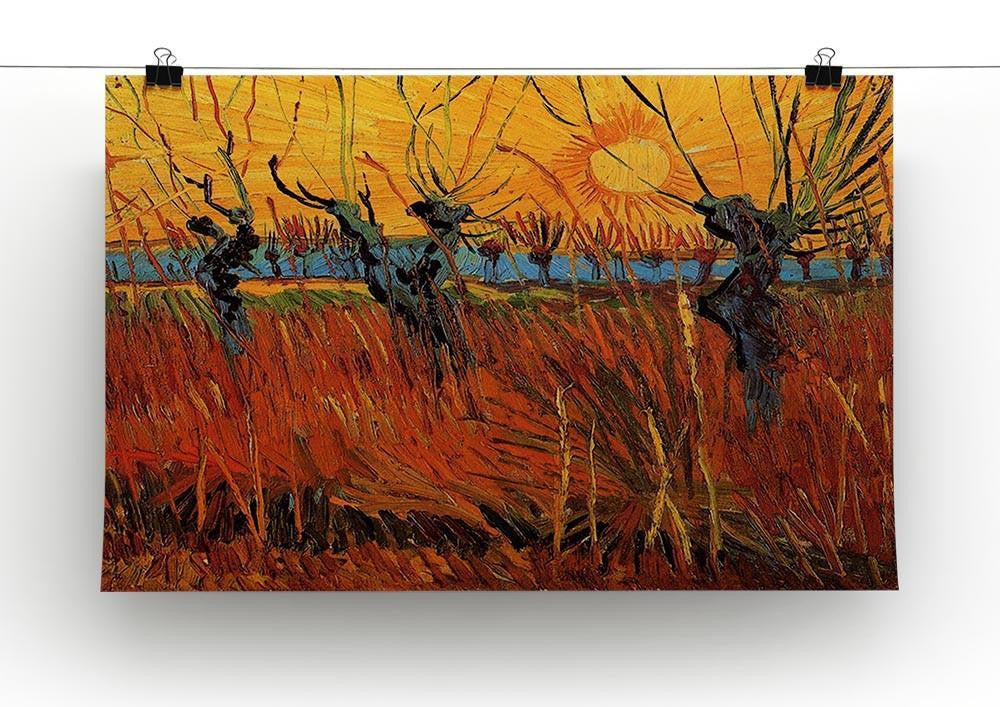 Willows at Sunset by Van Gogh Canvas Print & Poster - Canvas Art Rocks - 2