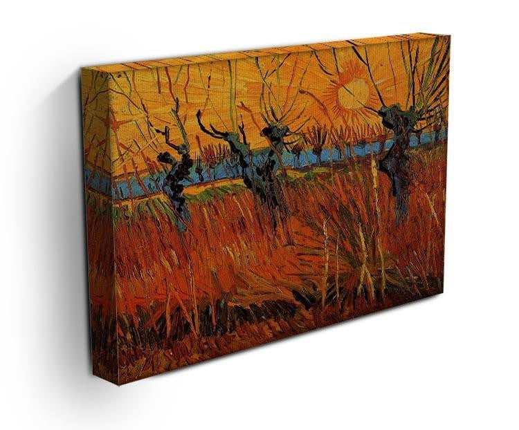 Willows at Sunset by Van Gogh Canvas Print & Poster - Canvas Art Rocks - 3