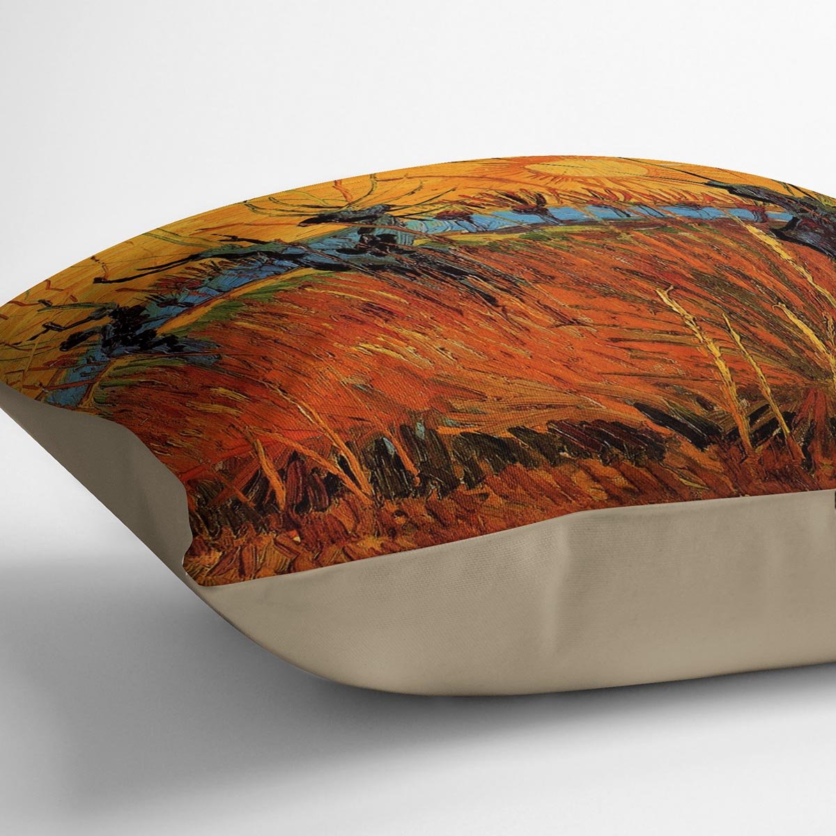 Willows at Sunset by Van Gogh Throw Pillow