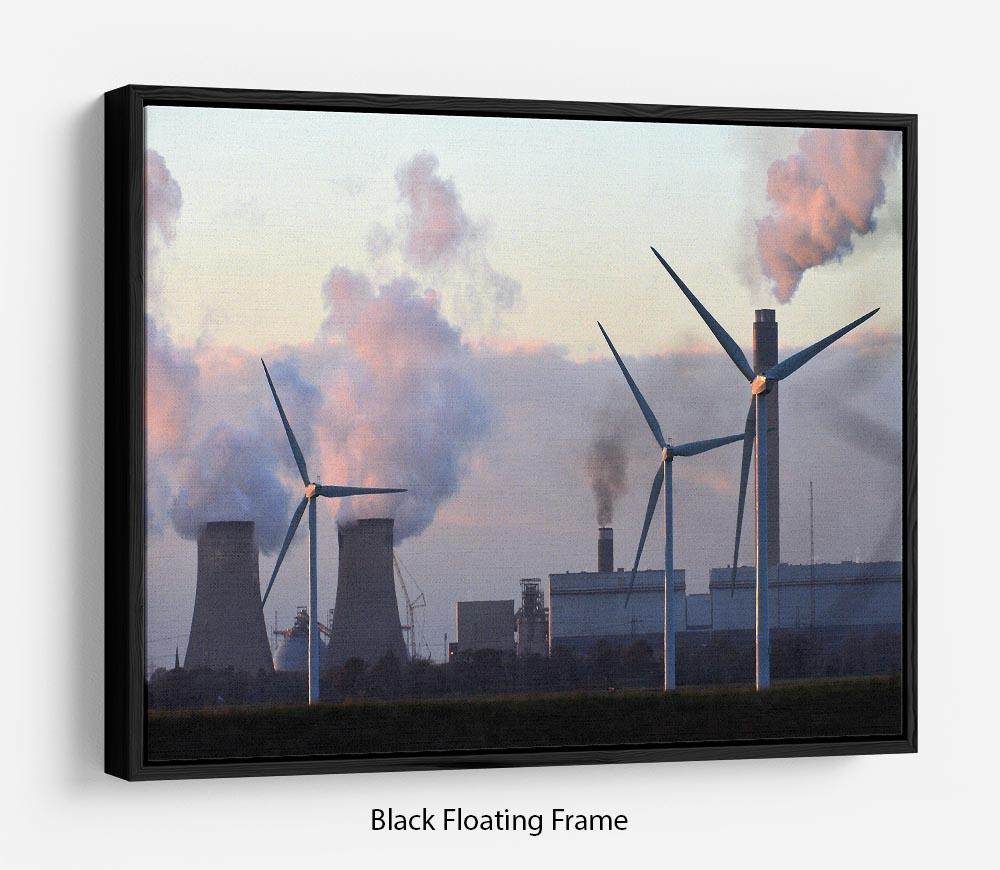Wind Farm Floating Frame Canvas - Canvas Art Rocks - 1