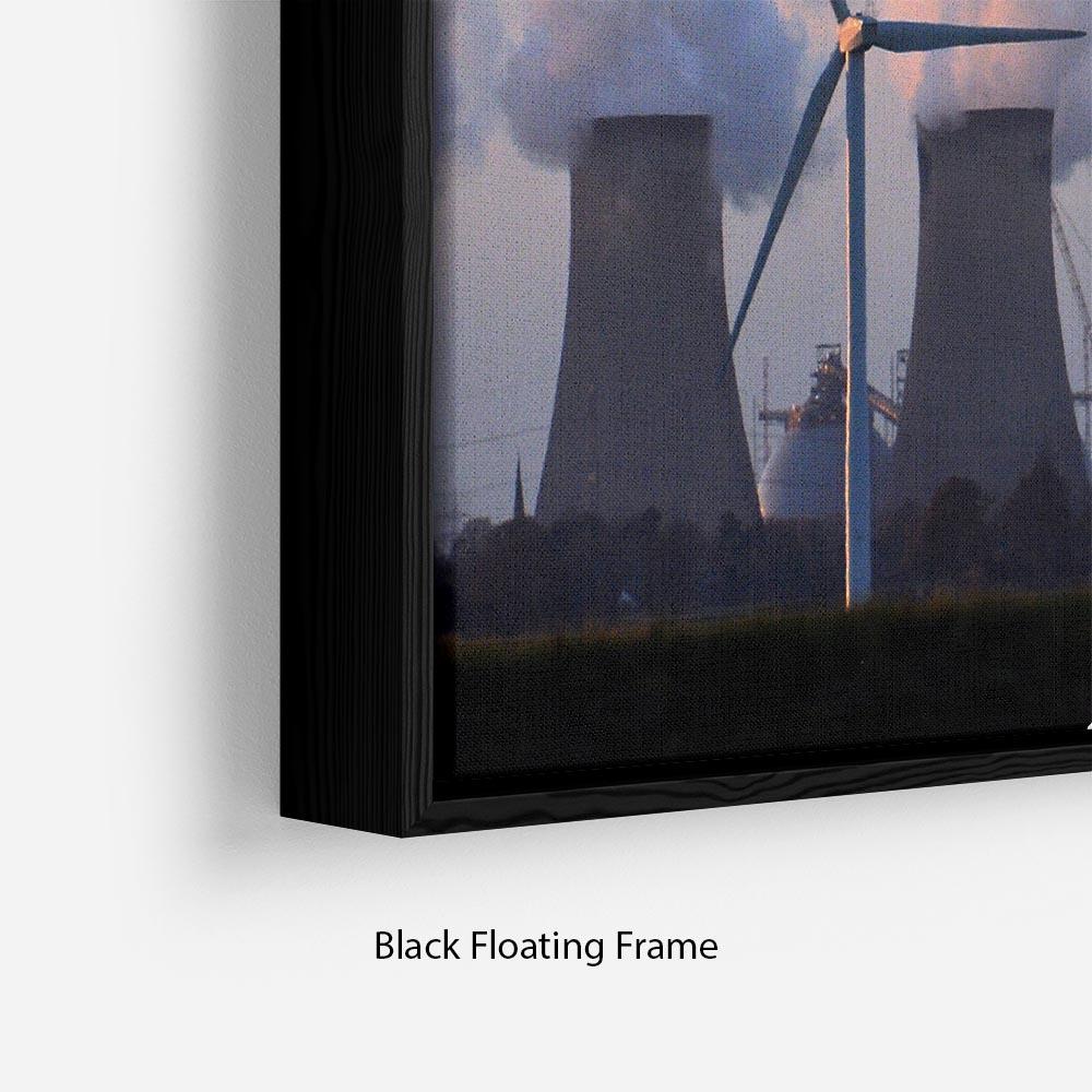 Wind Farm Floating Frame Canvas - Canvas Art Rocks - 2