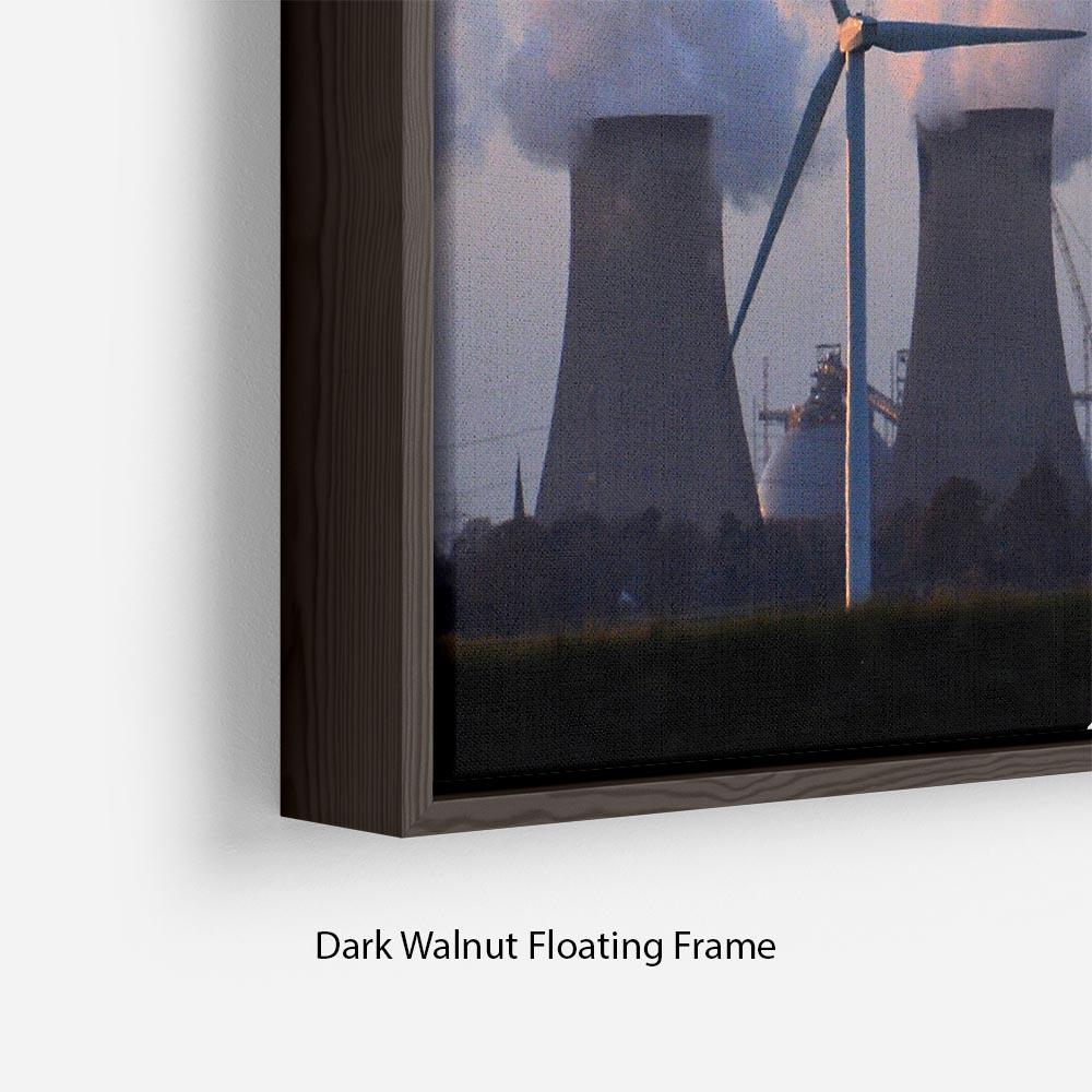 Wind Farm Floating Frame Canvas - Canvas Art Rocks - 6