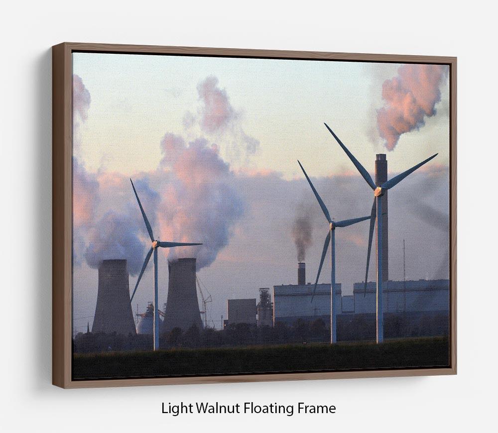 Wind Farm Floating Frame Canvas - Canvas Art Rocks 7