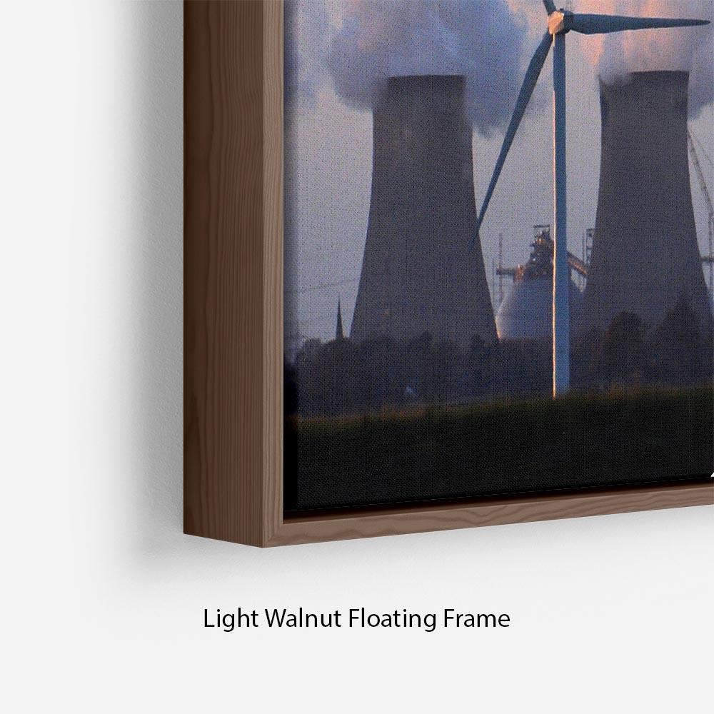 Wind Farm Floating Frame Canvas - Canvas Art Rocks - 8