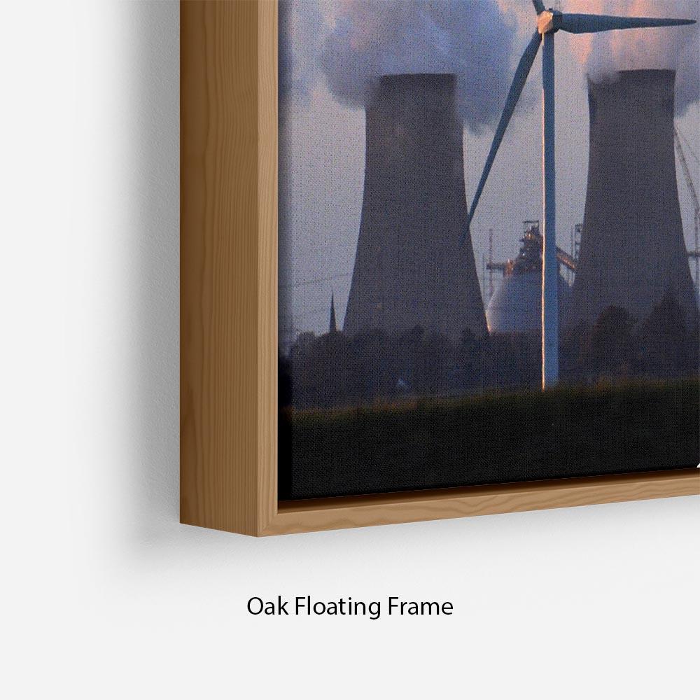Wind Farm Floating Frame Canvas - Canvas Art Rocks - 10