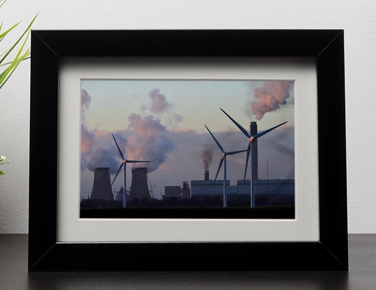 Wind Farm Framed Print - Canvas Art Rocks - 1
