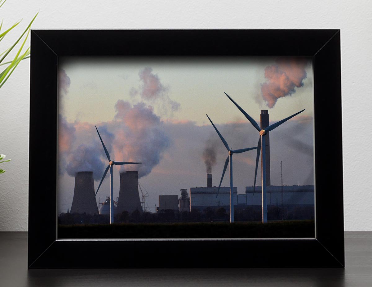 Wind Farm Framed Print - Canvas Art Rocks - 2