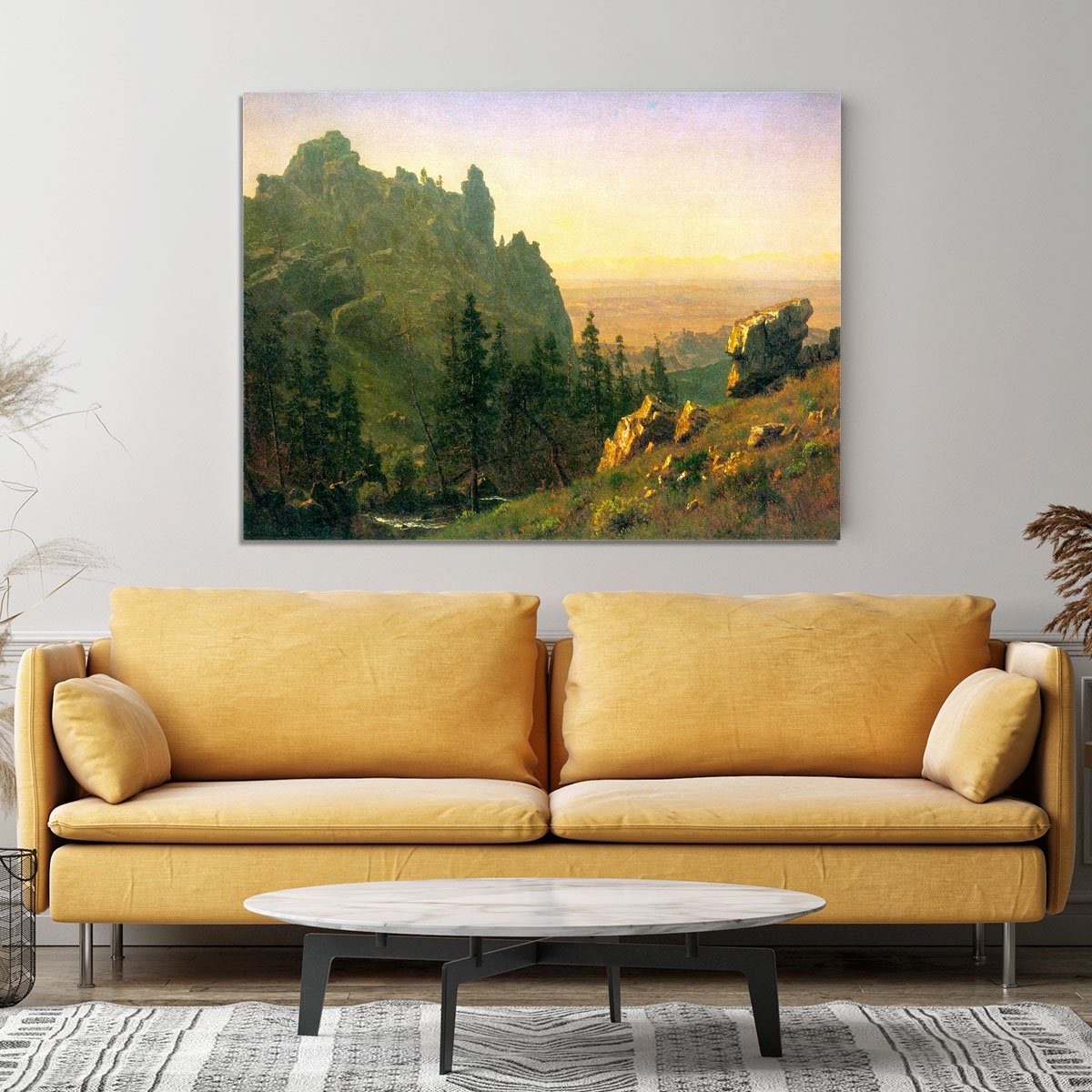 Wind River Country by Bierstadt Canvas Print or Poster