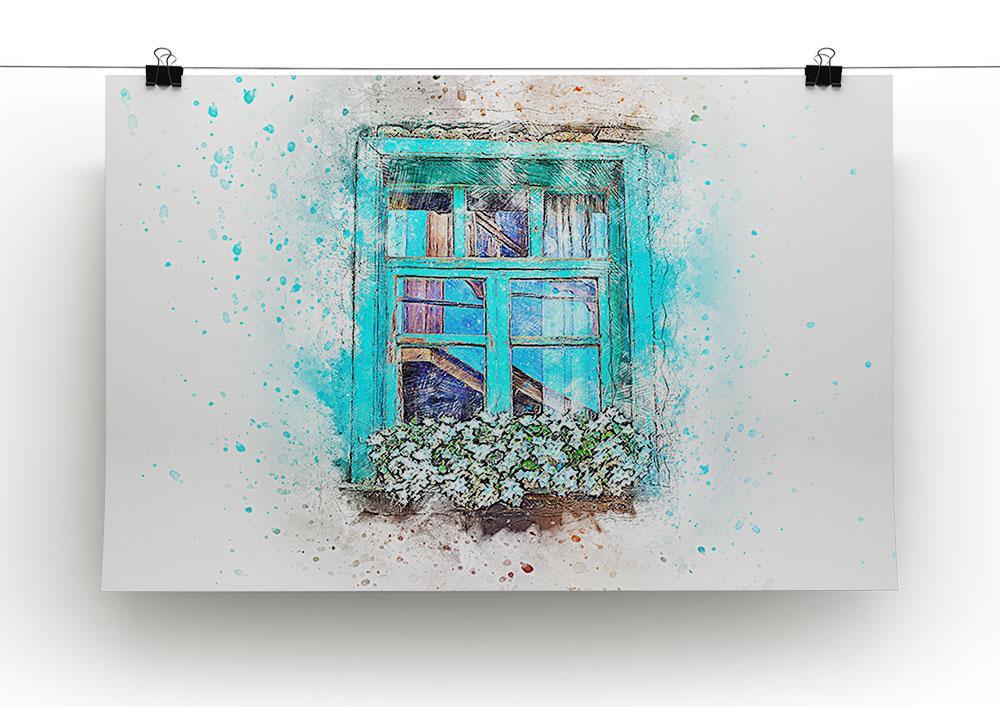 Window Painting Canvas Print or Poster - Canvas Art Rocks - 2