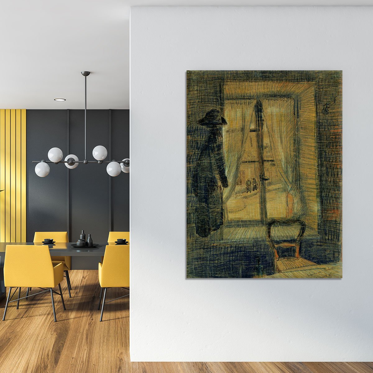 Window in the Bataille Restaurant by Van Gogh Canvas Print or Poster