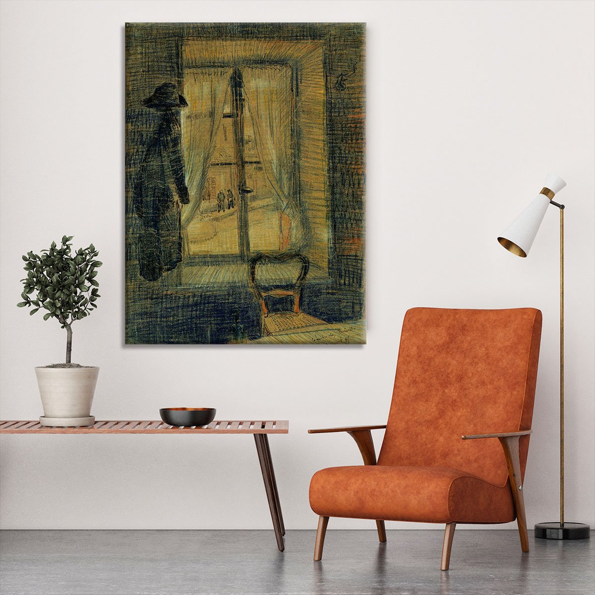 Window in the Bataille Restaurant by Van Gogh Canvas Print or Poster