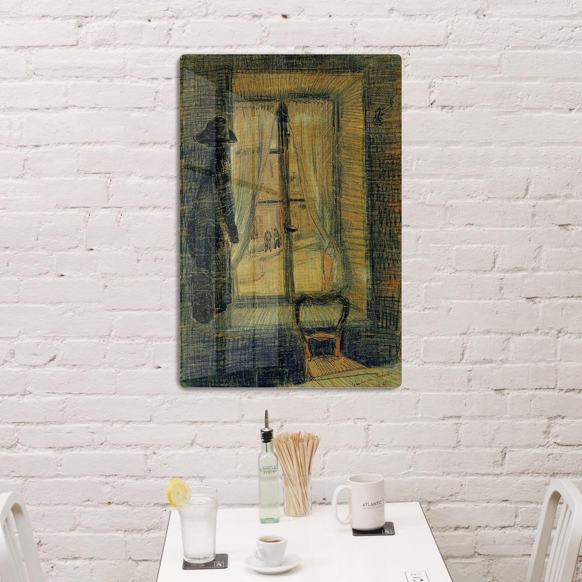Window in the Bataille Restaurant by Van Gogh HD Metal Print