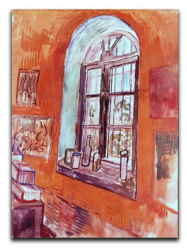 Window of Vincent s Studio at the Asylum by Van Gogh Canvas Print & Poster  - Canvas Art Rocks - 1
