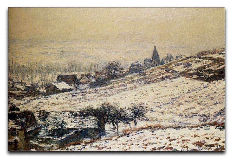 Winter At Giverny 1885 by Monet Canvas Print & Poster  - Canvas Art Rocks - 1