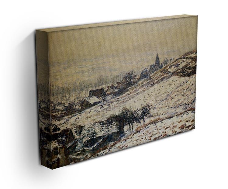 Winter At Giverny 1885 by Monet Canvas Print & Poster - Canvas Art Rocks - 3