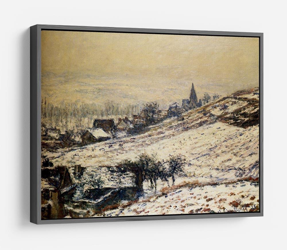 Winter At Giverny 1885 by Monet HD Metal Print