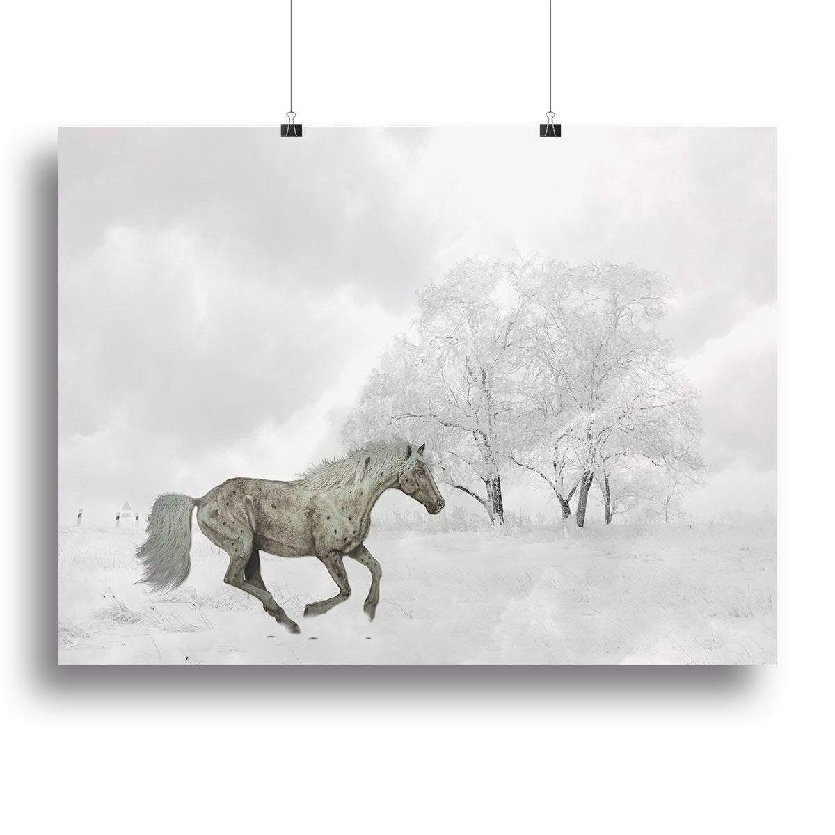 Winter Horse Canvas Print or Poster